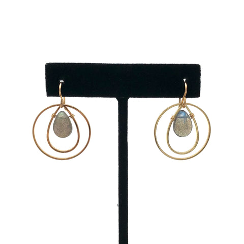 Marysa Sacerdote - Earrings - KINETIC Labradorite Drops