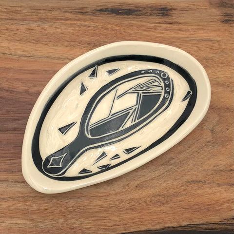 Kates - Oval Plate - Broken Mirror (23-13)