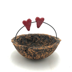 Cathy Broski - Ceramic Sculpture - Rustic Nest Bowl (Assorted Designs)