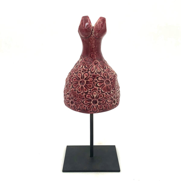 Cathy Broski - Ceramic Sculpture on Base - Dresses (Assorted Designs)