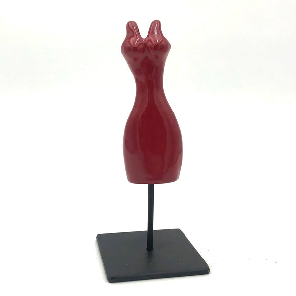 Cathy Broski - Ceramic Sculpture on Base - Dresses (Assorted Designs)