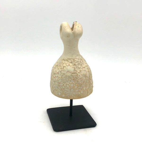 Cathy Broski - Ceramic Sculpture on Base - Dresses (Assorted Designs)