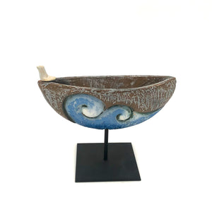 Cathy Broski - Ceramic Sculpture on Base - Boat (Assorted Designs)