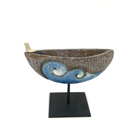 Cathy Broski - Ceramic Sculpture on Base - Boat (Assorted Designs)