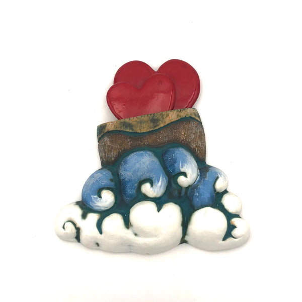 Cathy Broski - Ceramic Wall Hanging - Boats on Waves (Assorted Designs)