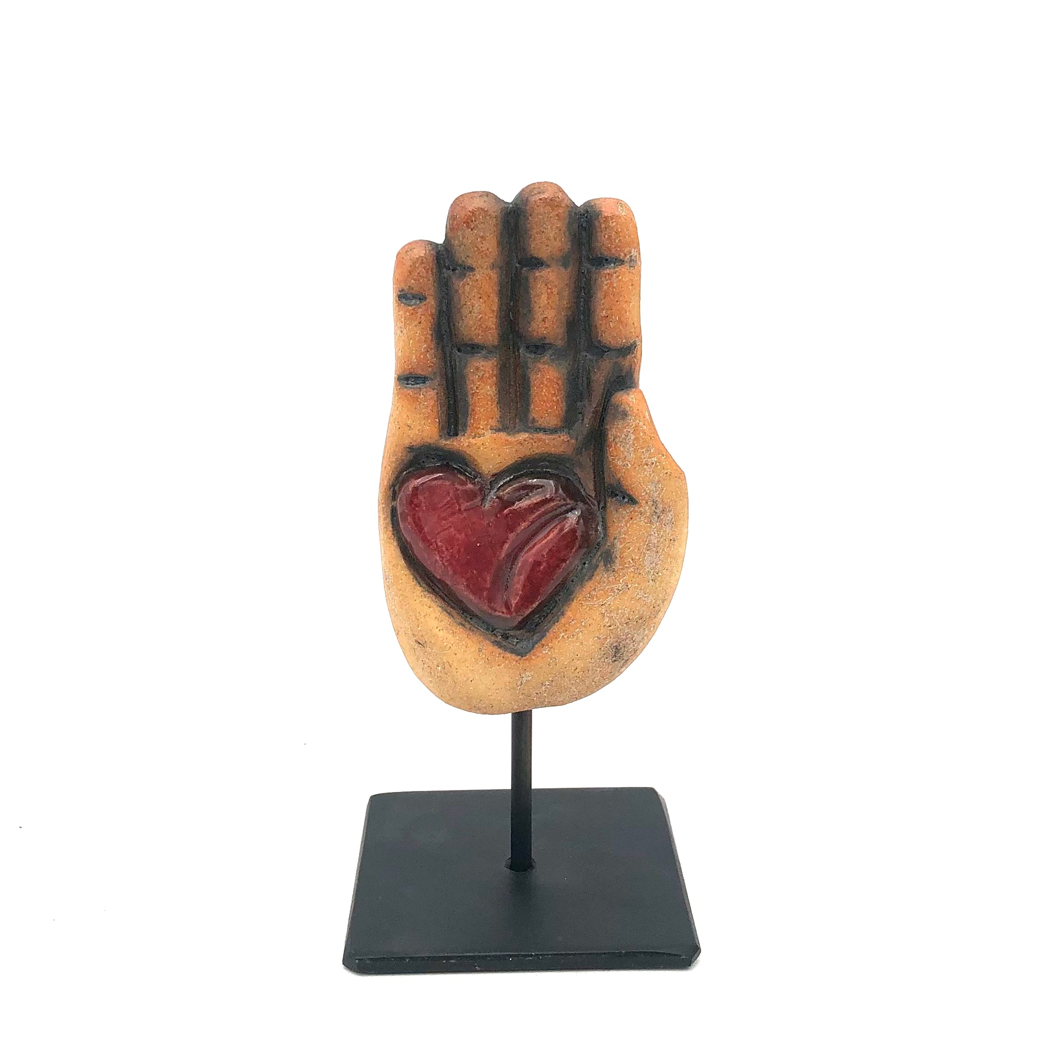 Cathy Broski - Ceramic Sculpture on Base - Hand (Assorted Designs)