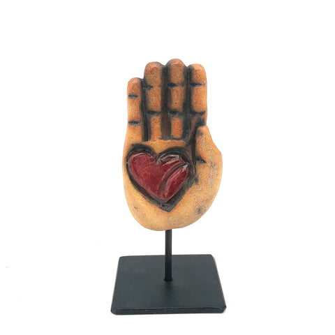 Cathy Broski - Ceramic Sculpture on Base - Hand (Assorted Designs)