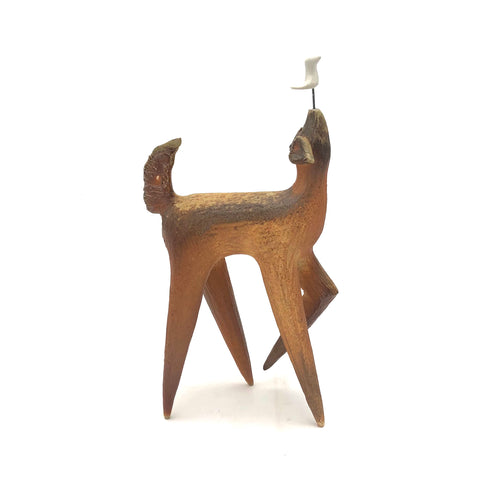 Cathy Broski - Wood-Fired Ceramic Sculpture - Dog (Assorted 2024 Designs)