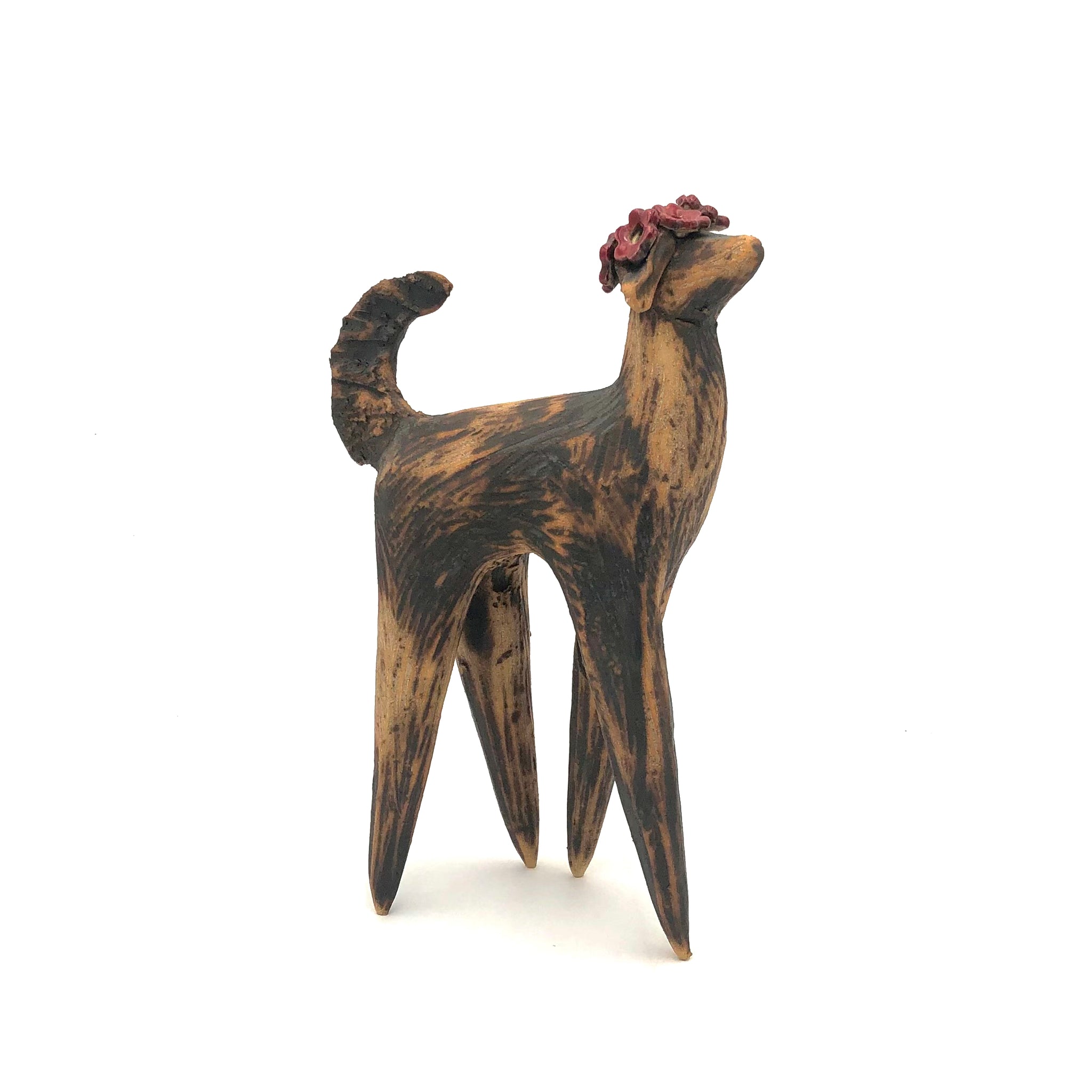 Cathy Broski - Wood-Fired Ceramic Sculpture - Dog (Assorted 2024 Designs)