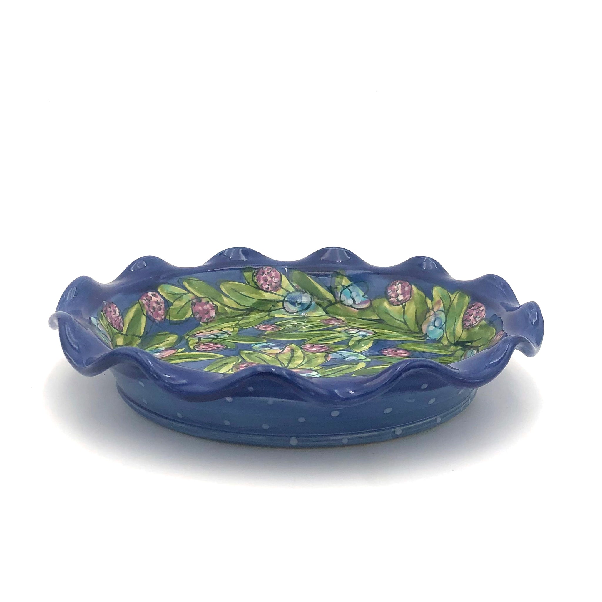 Susan & Peter Stark - Ceramic Pie Dish (Blue)