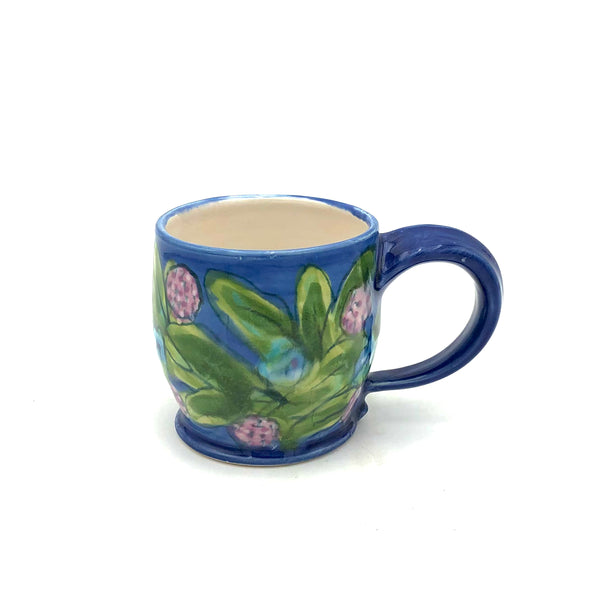 Susan & Peter Stark - Ceramic Mug (Blue & Yellow)