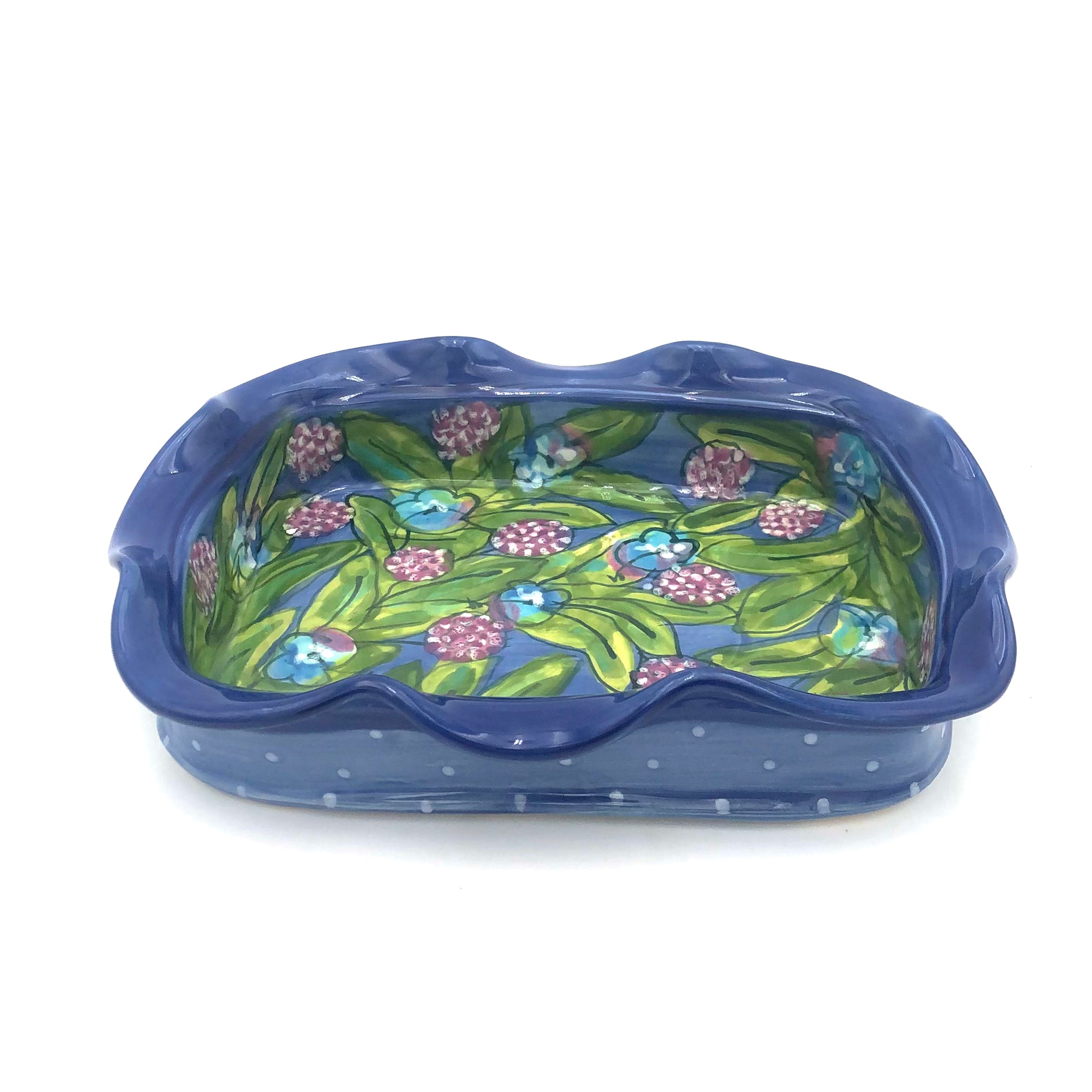 Susan & Peter Stark - Ceramic Brie Baker (Blue)