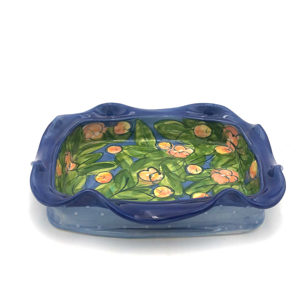 Susan & Peter Stark - Ceramic Brie Baker (Blue)