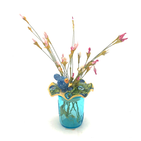 Susan & Peter Stark - Ceramic Flower Frog (Yellow)
