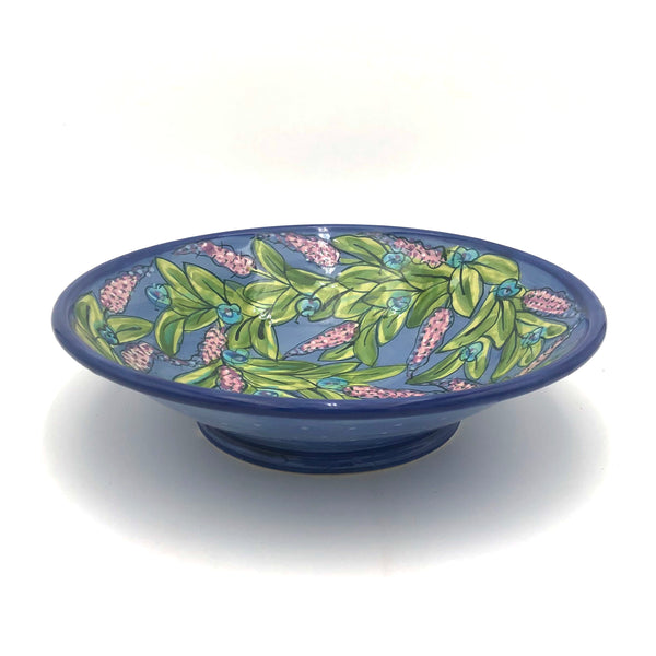 Susan & Peter Stark - Shallow Ceramic Bowl (Blue)