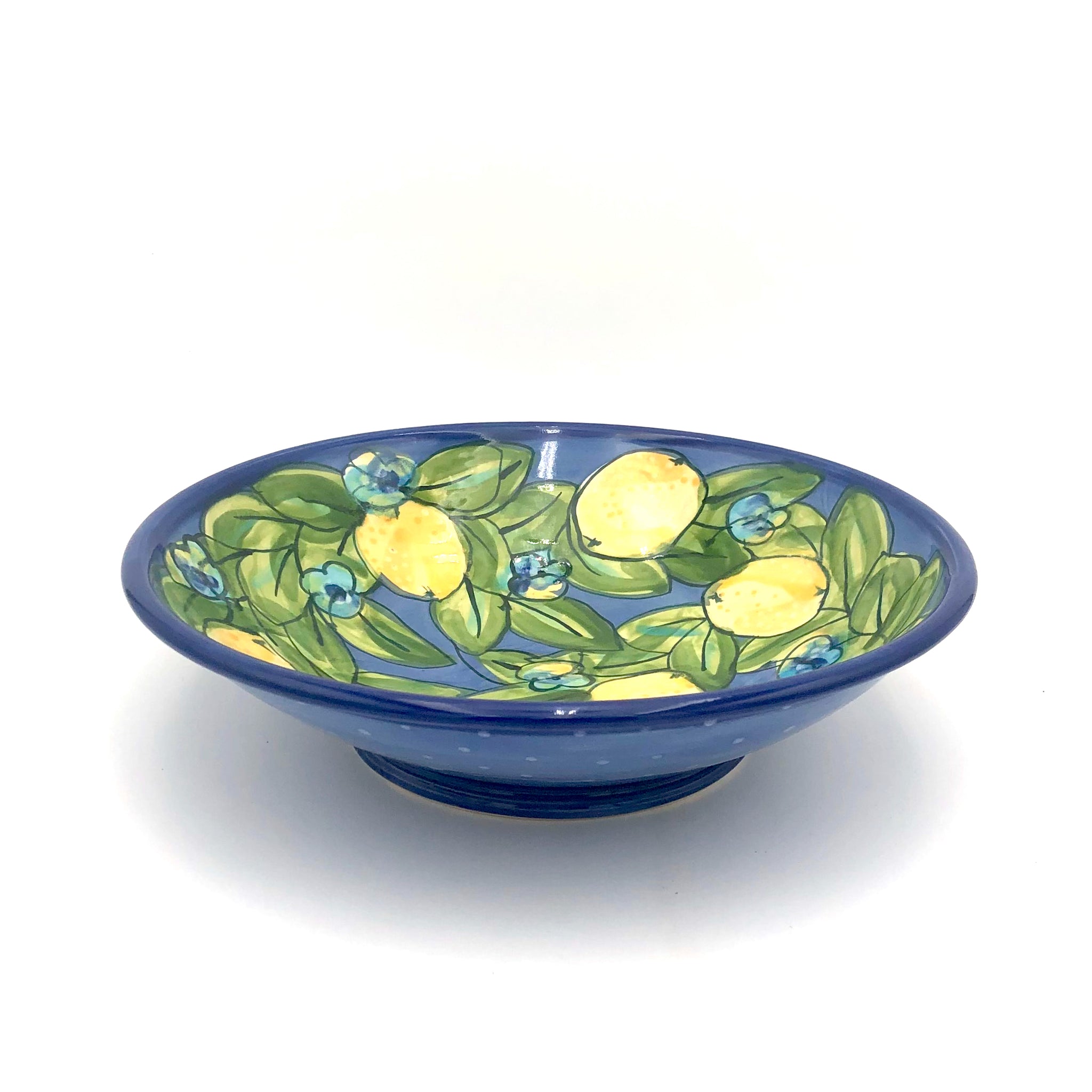 Susan & Peter Stark - Shallow Ceramic Bowl (Blue)