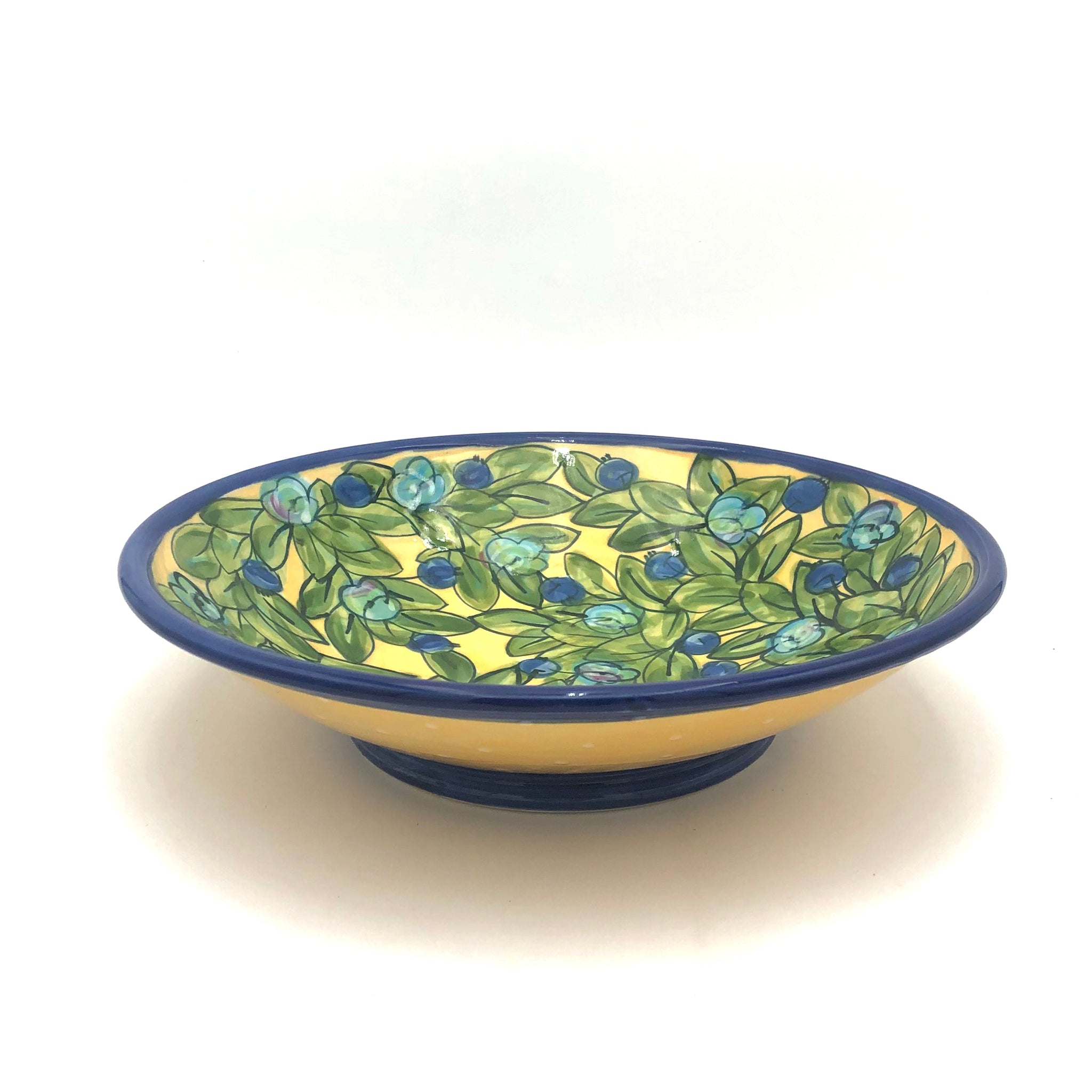 Susan & Peter Stark - Shallow Ceramic Bowl (Yellow)