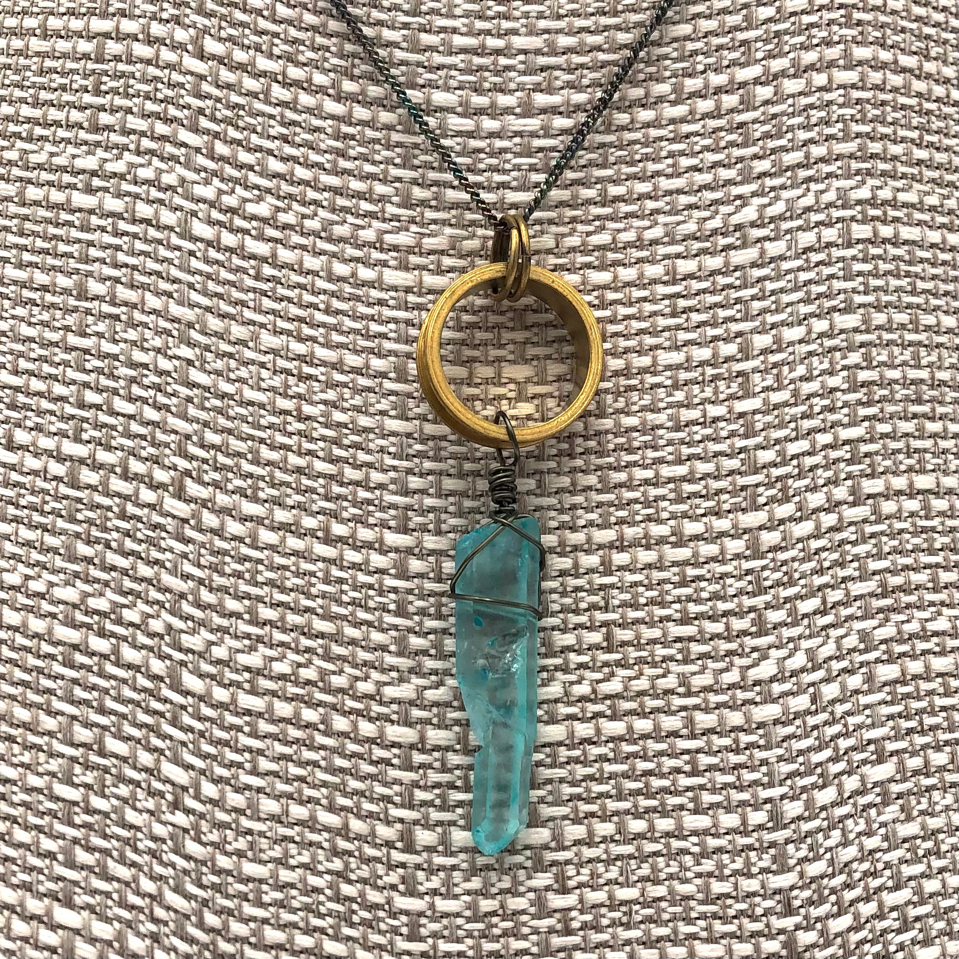 Lowery - Necklace - Crystal on Ring #N1806