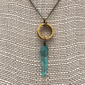 Lowery - Necklace - Crystal on Ring #N1806