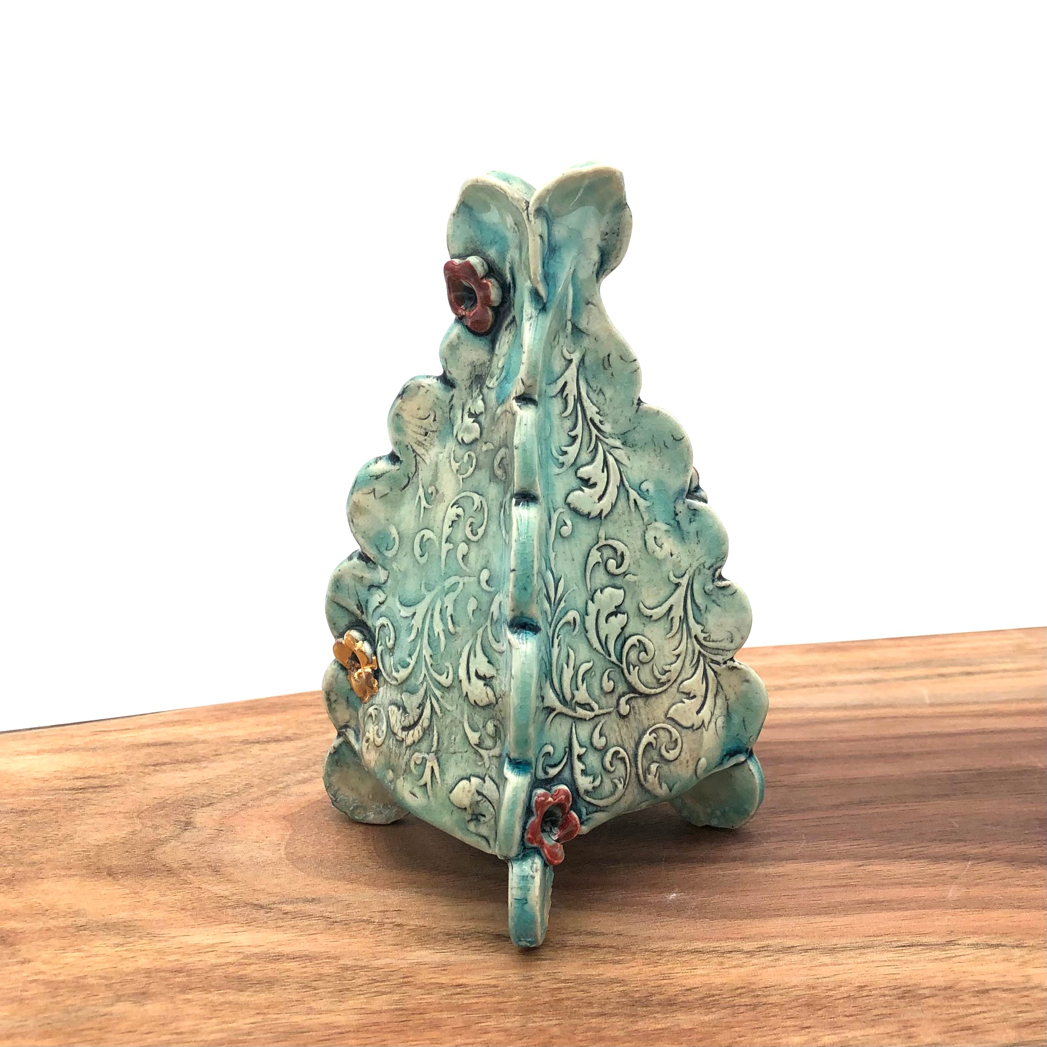 Susan Speck - Ceramic Bud Vase - Slim (Slime Blue Edition)