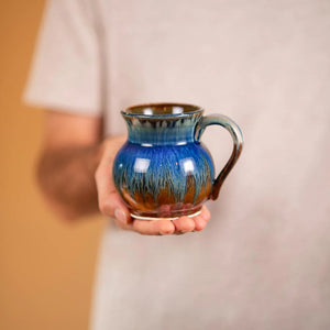 Blanket Creek Pottery - Round Mug (Amber Blue)