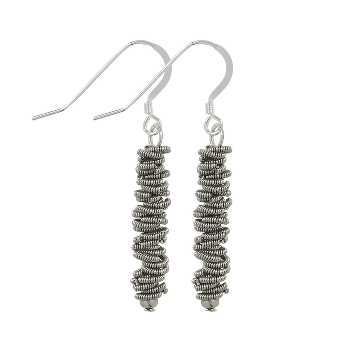 High Strung Studios - Earrings - Staccato Dangle - Small (Silver) #EACD33NN