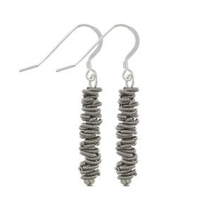 High Strung Studios - Earrings - Staccato Dangle - Small (Silver) #EACD33NN