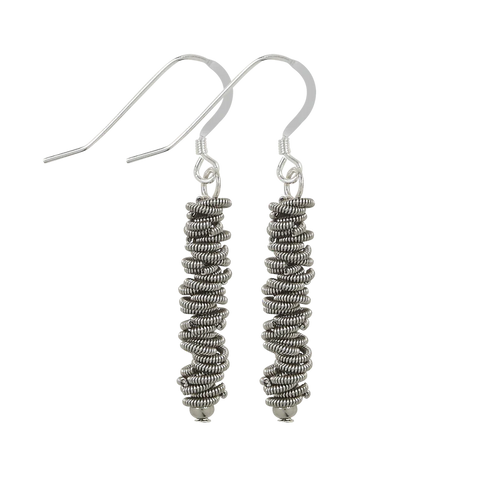 High Strung Studios - Earrings - Staccato Dangle - Small (Silver) #EACD33NN
