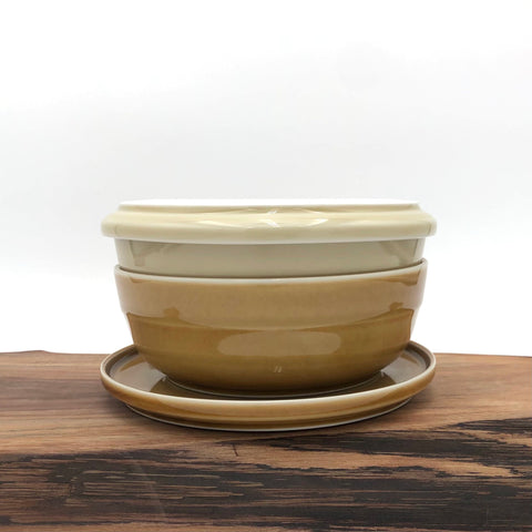 TRIPWARE Japan - Recycled Stoneware Ceramics - Large Wide Bowl (Assorted Colors)