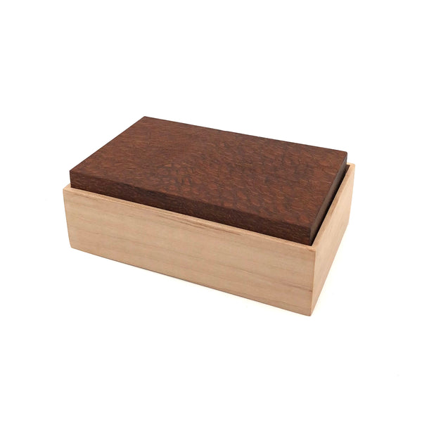 Young Fine Woodcraft - Shellacked Wood Jewelry Box - Small (Maple, Lacewood) #JB03