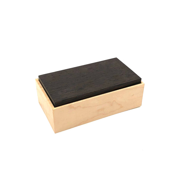 Young Fine Woodcraft - Shellacked Wood Jewelry Box - Small (Maple, Wenge) #JB21