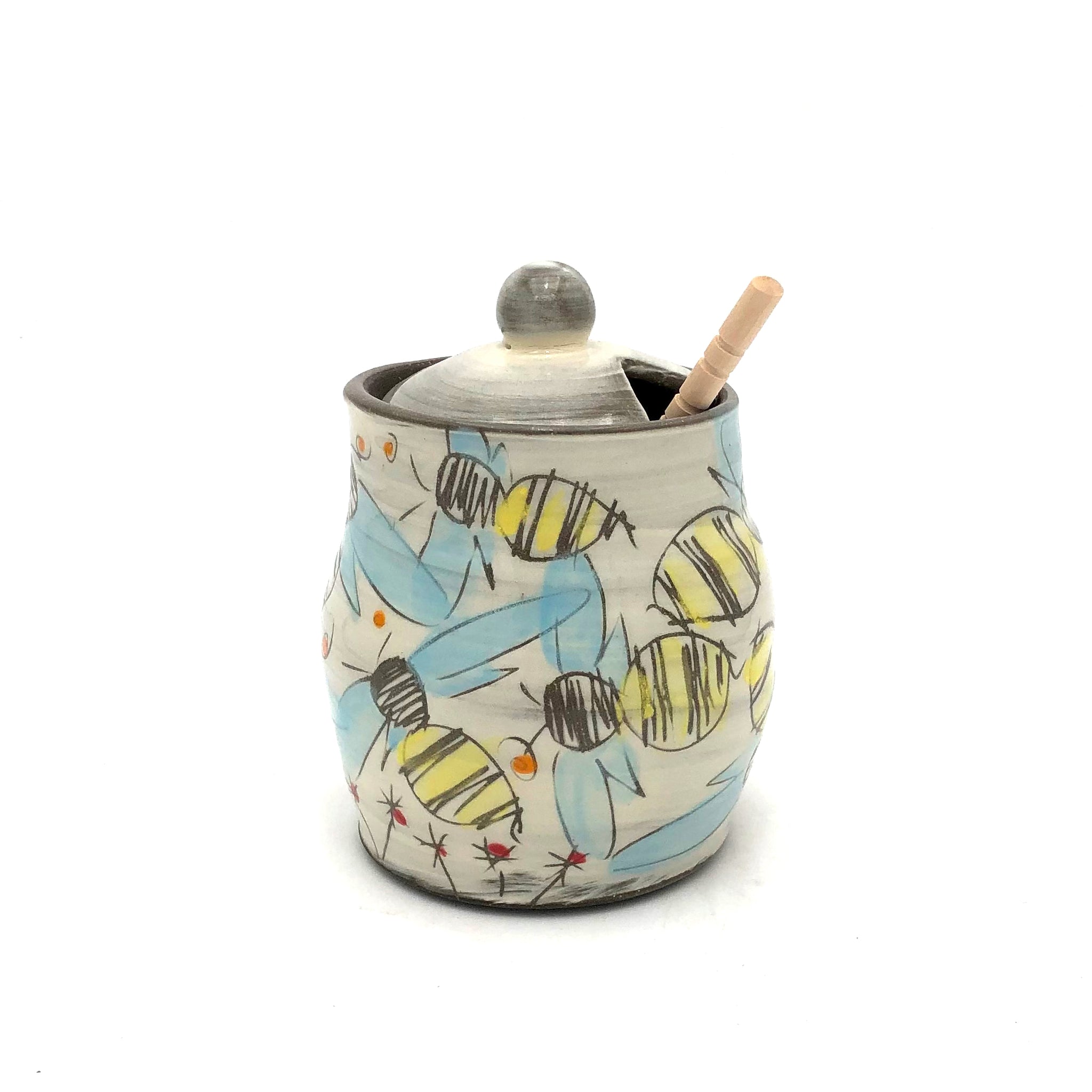 ZPOTS and Vnoelle - Lidded Honey Pot (Assorted Designs)