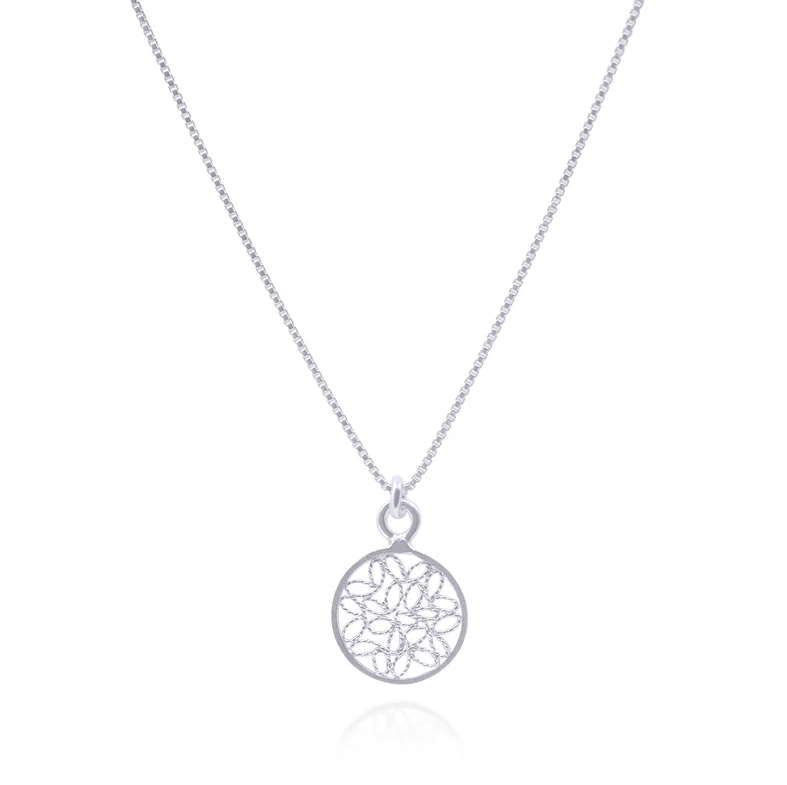 Olmox Filigree Jewelry - Necklace - 'Alice' Pendant (Silver) #5