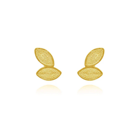 Olmox Filigree Jewelry - Earrings - 'Anastacia' Studs (Gold) #12