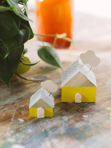 Twenty Two West - Mixed Media Sculpture - Artful Home - Tiny (Brain Storm)