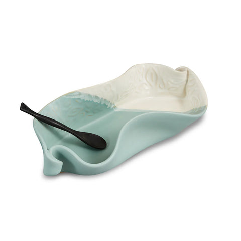 Hilborn Pottery - Asparagus Dish (Robin's Egg)