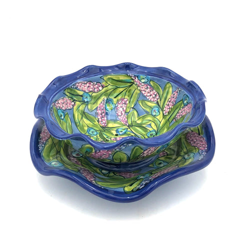 Susan & Peter Stark - Ceramic Berry Bowl (Blue)
