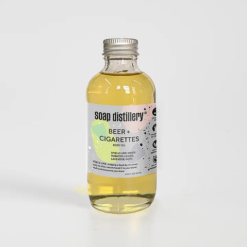 Soap Distillery - Botanical Body Oil (Beer + Cigarettes)