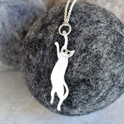 Chloeography - Necklace - Cats are Liquid (Sterling Silver) #CALNK-SS