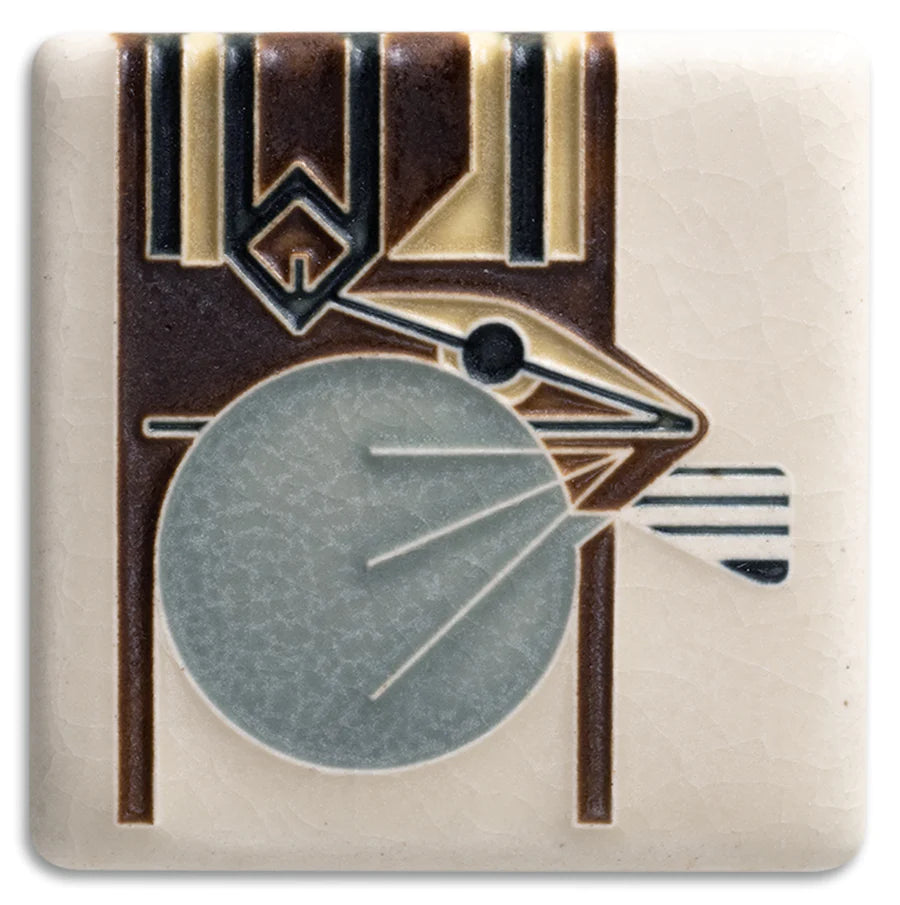 Motawi Tileworks - 3"x 3" Tile - 'Chipmunk' (Cream) #3377