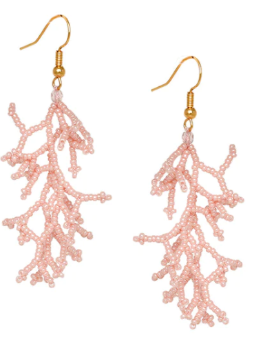 Mishky - Earrings - Coralia Hooks (Pink, Garden) #11827