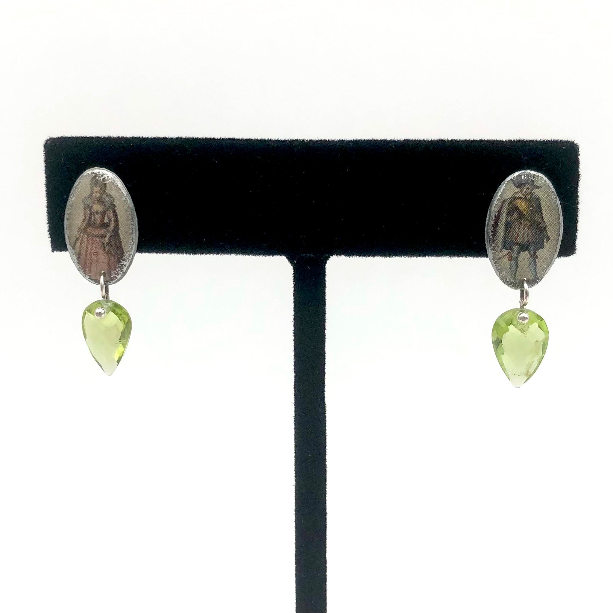 Folkloric Jewelry - Earrings - Pixie Studs (John Speed with Peridot)