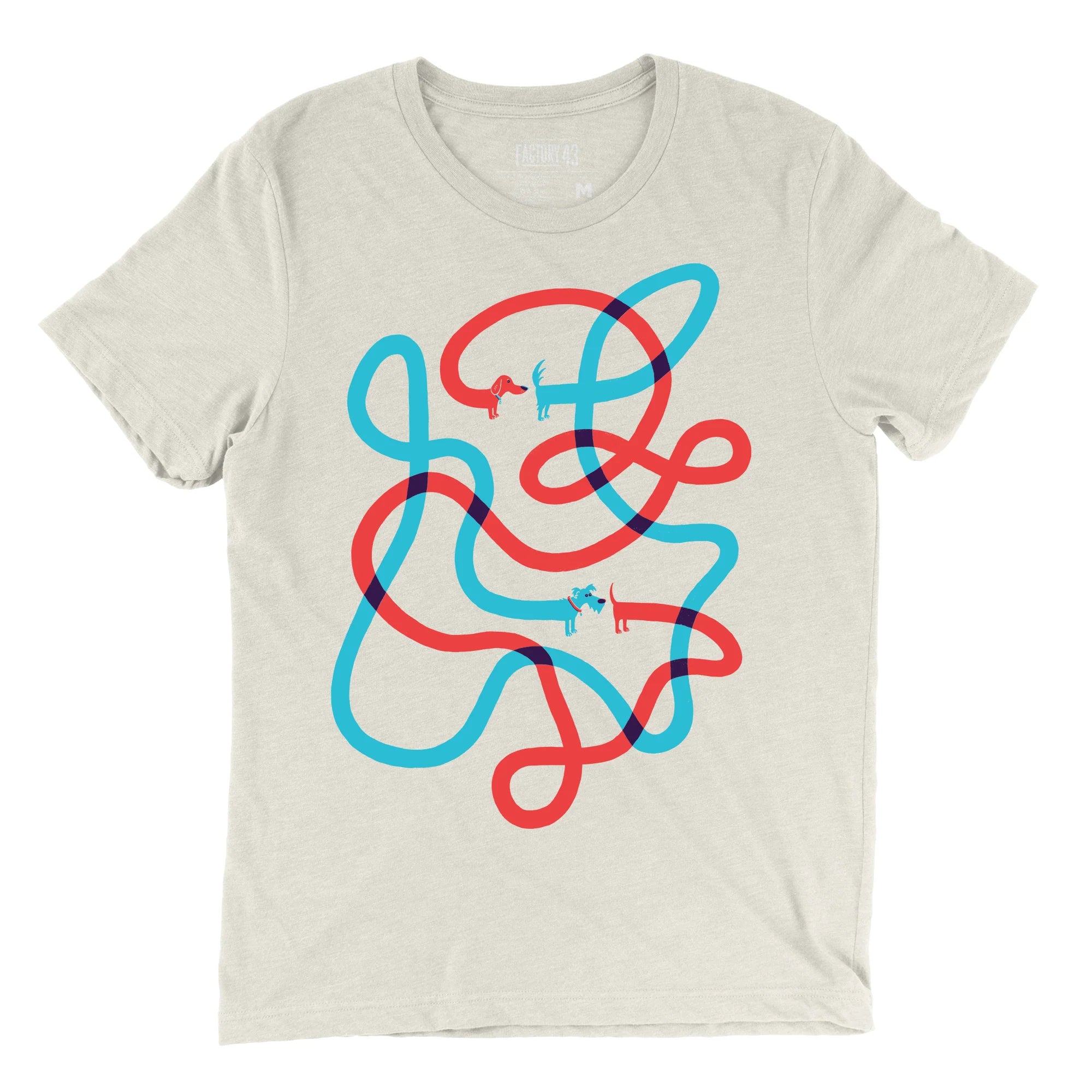 Factory 43 - Printed T-Shirt - 'Dog Dance' (Assorted Sizes)