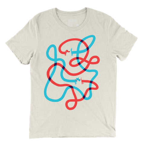 Factory 43 - Printed T-Shirt - 'Dog Dance' (Assorted Sizes)