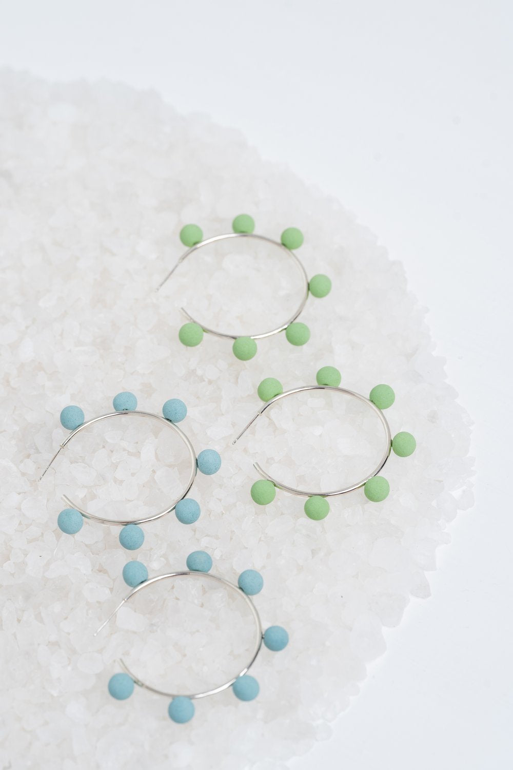 Twenty Two West - Ceramic Earrings - Dot Dot Hoops (Assorted Designs)