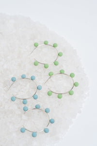 Twenty Two West - Ceramic Earrings - Dot Dot Hoops (Assorted Designs)