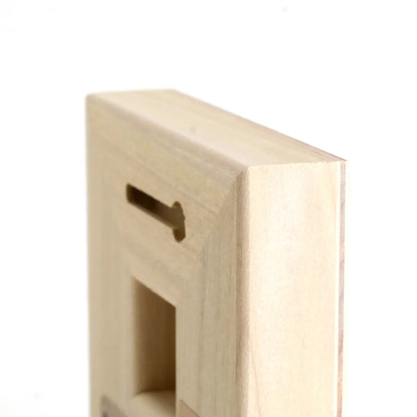 Mincing Mockingbird - Wings on Wood - 6"x6" Woodblock Print - 'Blue Bird on Green Wood' #W1026