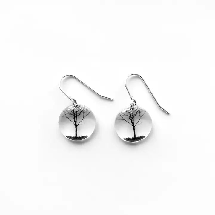 Black Drop Designs - Earrings - Round (City Tree)