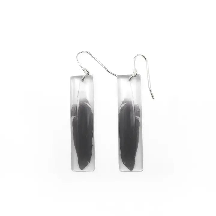 Black Drop Designs - Earrings - Tall (Feather)