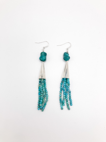 Dioica Jewelry Company - Earrings - Turquoise Bead String